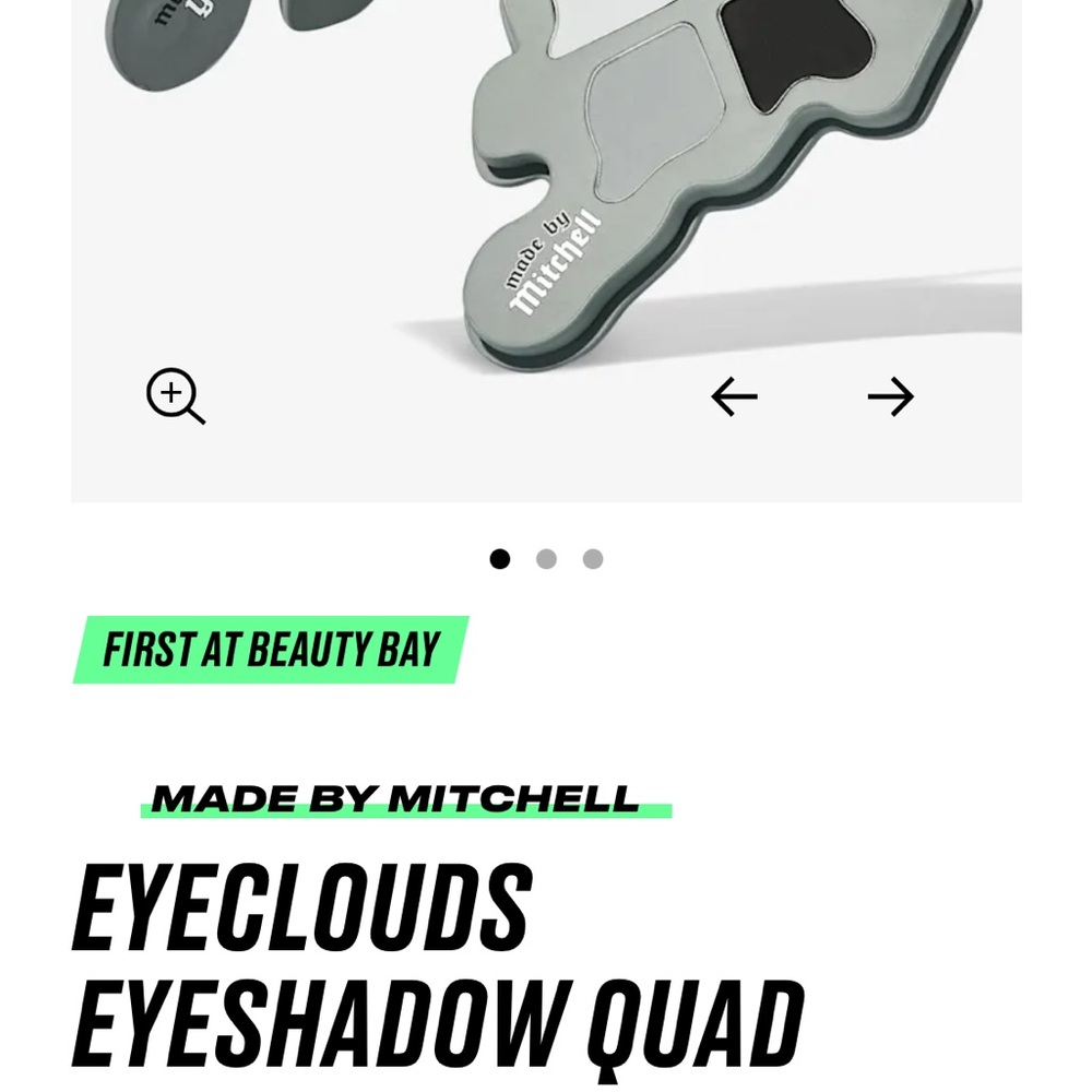 *iSO* EYECLOUDS EYESHADOW QUAD PALETTE GREY GIRLFRIEND - Picture 2 of 4
